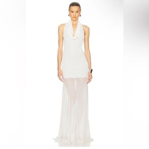 open lace back dress Helsa Studio Naomi Dress in Barely Pink – Tidal Dress Collective main image 1